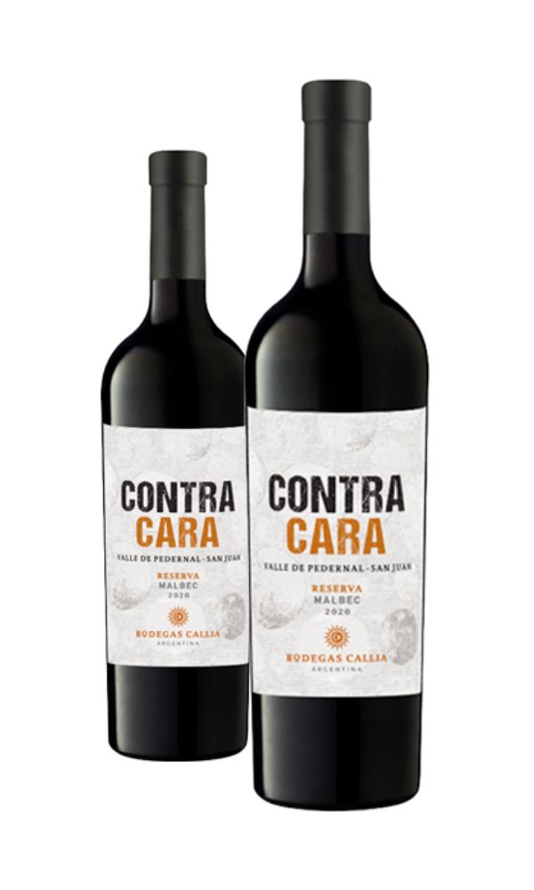 Contra cara Malbec 750 ml x2