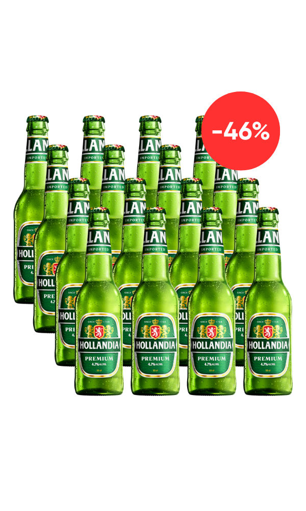 Cerveza Hollandia caja x24 botellas 330ml