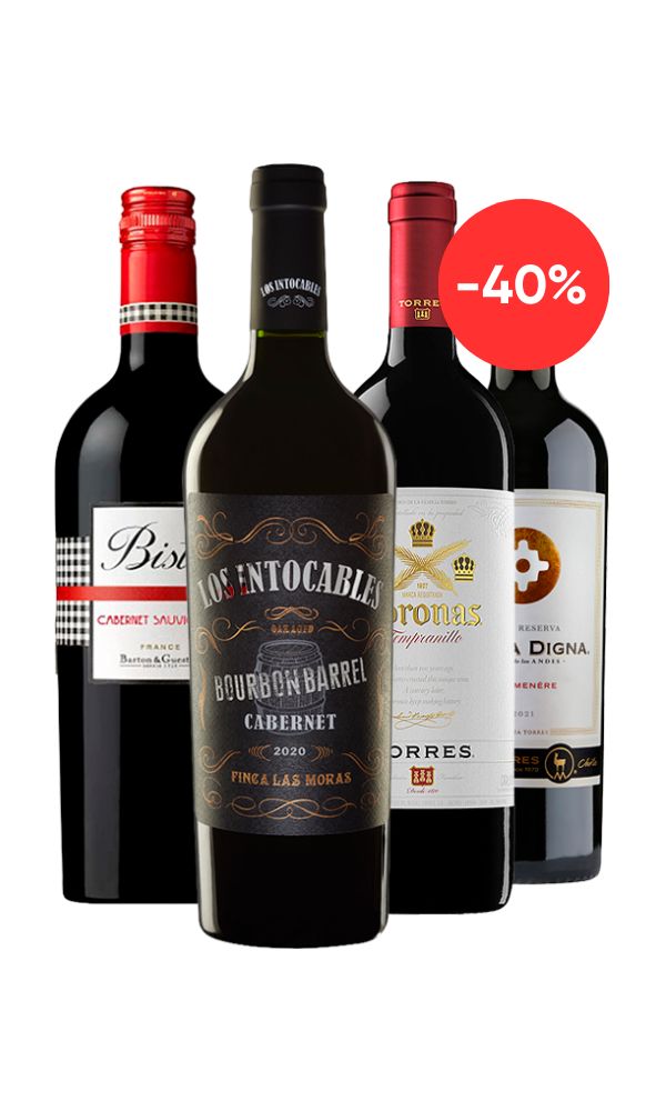 Pack VINOS DEL MUNDO x4 botellas