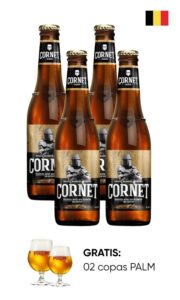 Packx4 Cerveza CORNET 330ml + 2 Copas