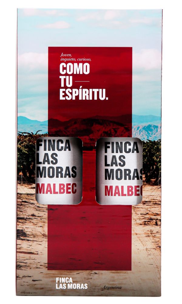 Estuche x2 Las Moras Malbec 750ml